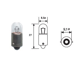 002894100000 - 3893 LAMP.24V 4W C/C